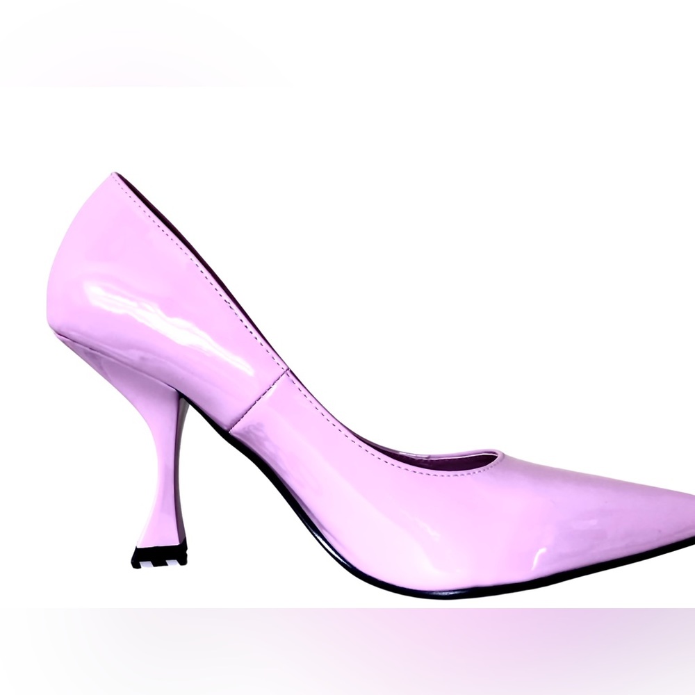 Pink Lilac Patent Court Kitten Heels | Pointed Toe | UK 5 | BNIB - Picture 5 of 17